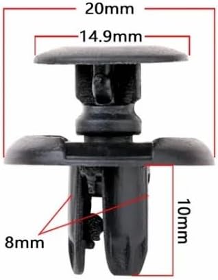 スズキ 系 プッシュリベット トリムクリップ 100個セット 内張りクリップ グリルクリップ 09409-07332